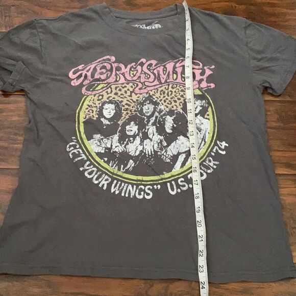Aerosmith Gray Distressed Graphic Shirt - Picture 6 of 7